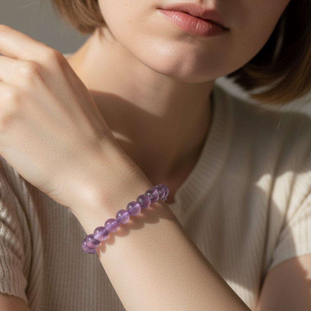 Lavender Amethyst Bracelet for Calm, Balance & Gentle Healing
