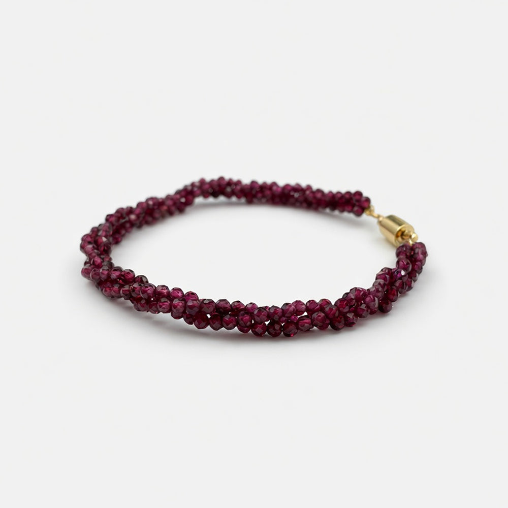 Garnet Bracelet for Confidence, Vitality & Grounding