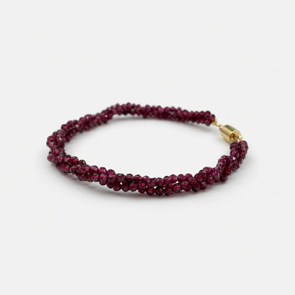 Garnet Bracelet for Confidence, Vitality & Grounding