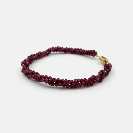 Garnet Bracelet for Confidence, Vitality & Grounding