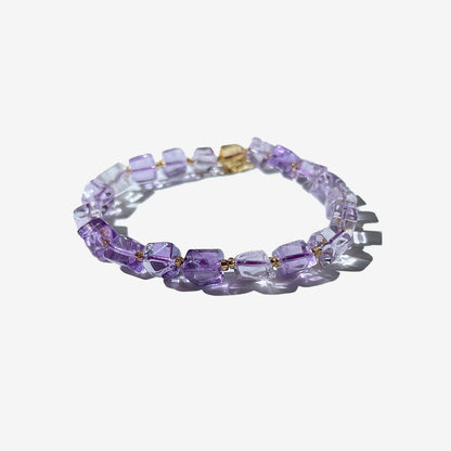 Clear Quartz & Amethyst Bracelet for Clarity, Calm & Inner Balance