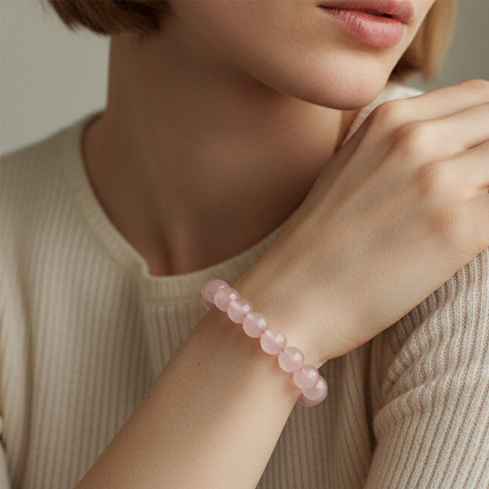 Rose Quartz Bracelet for Love, Self-Worth & Emotional Healing