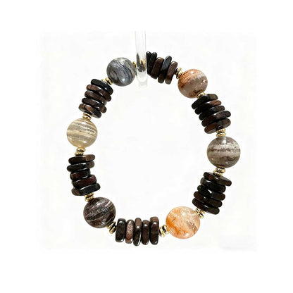 Layered Phantom Agarwood Energy Balancing Bracelet