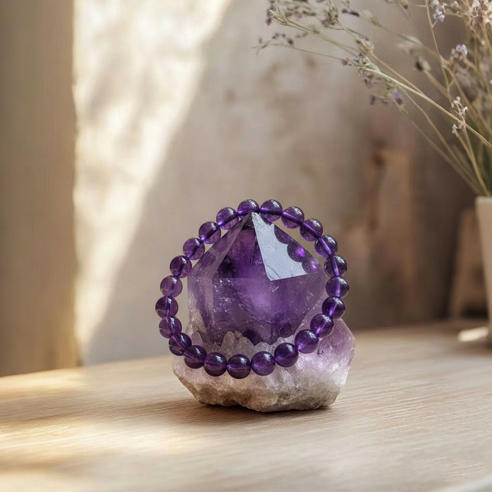 Amethyst Bracelet for Calm, Clarity & Emotional Healing