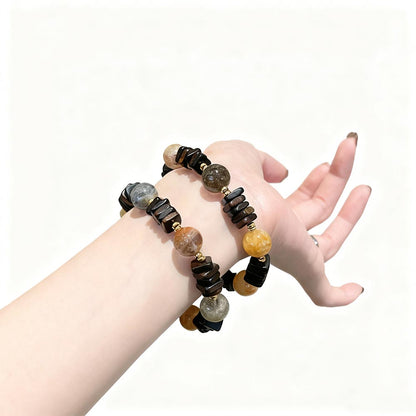 Layered Phantom Agarwood Energy Balancing Bracelet