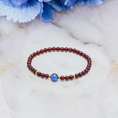 Kyanite Garnet Communication Bracelet