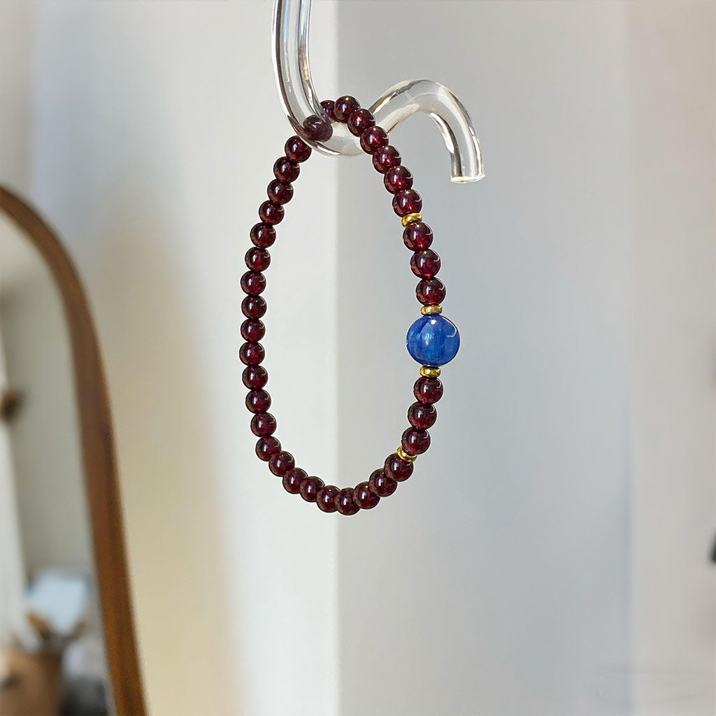 Kyanite Garnet Communication Bracelet