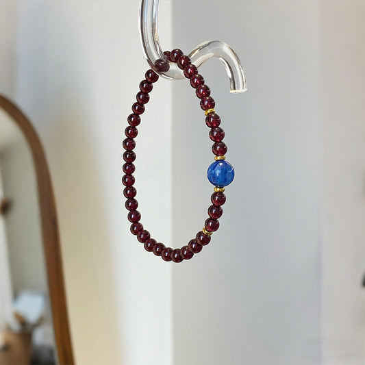 Kyanite Garnet Communication Bracelet