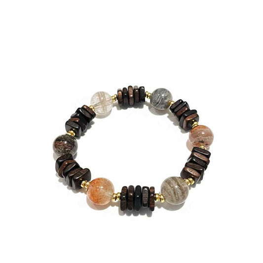 Layered Phantom Agarwood Energy Balancing Bracelet