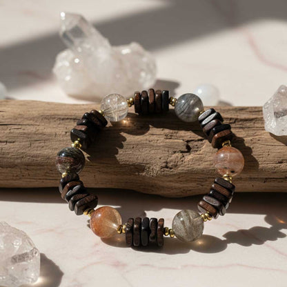 Layered Phantom Agarwood Energy Balancing Bracelet