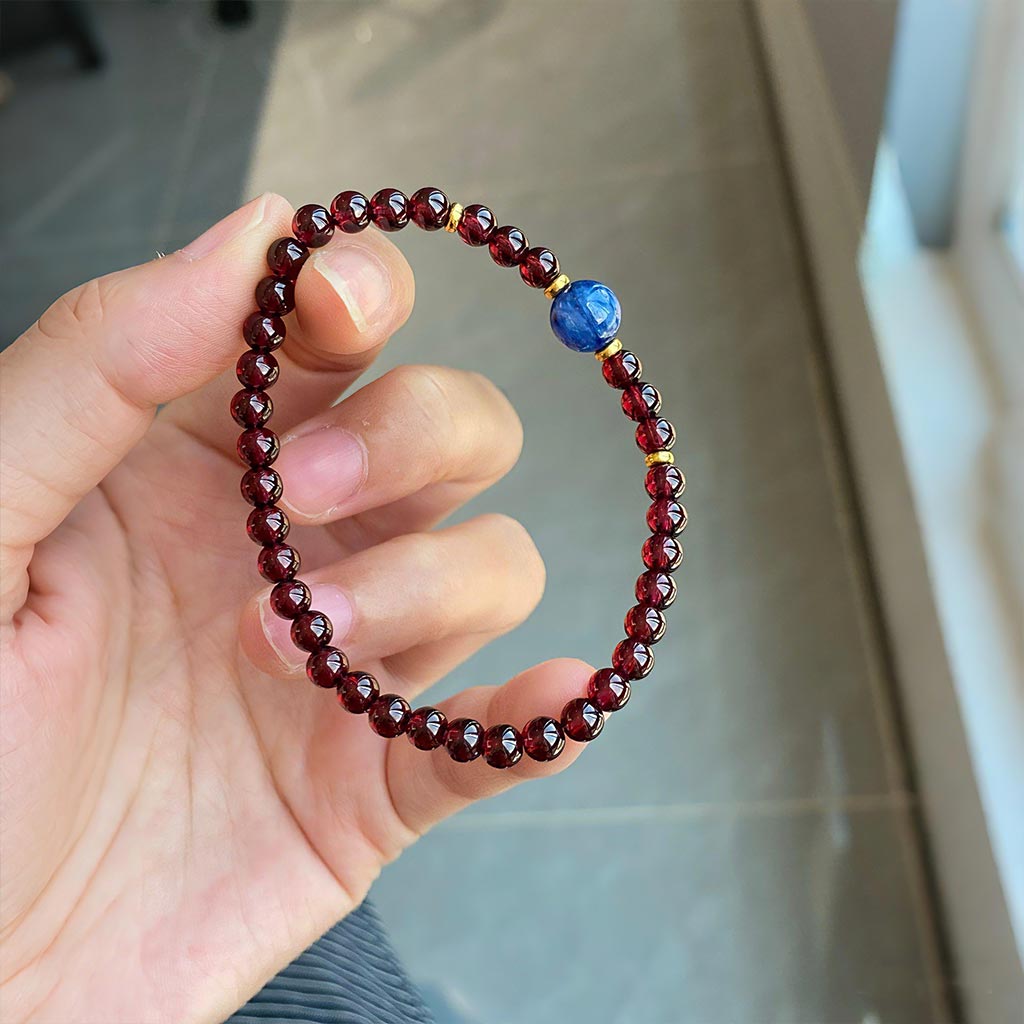 Kyanite Garnet Communication Bracelet