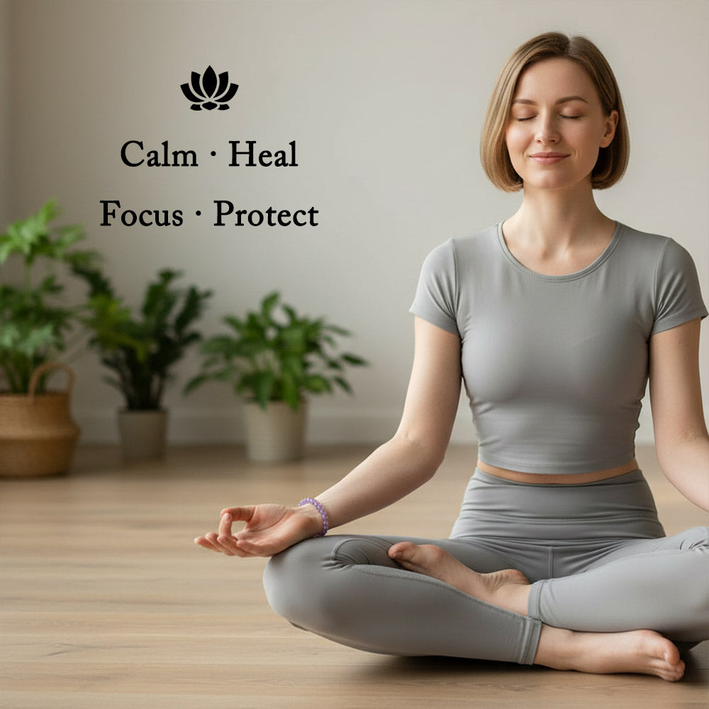 Lavender Amethyst Bracelet for Calm, Balance & Gentle Healing