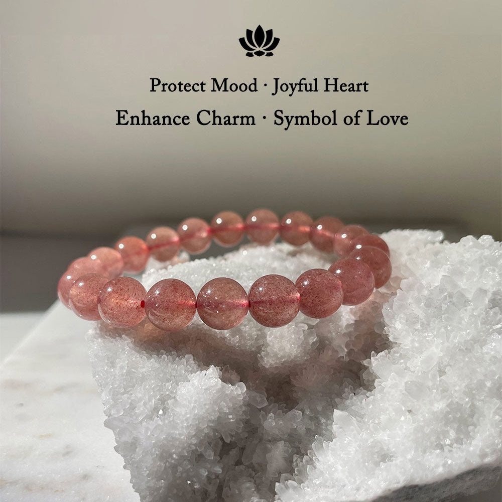 Strawberry Quartz Bracelet for Love, Confidence & Emotional Healing