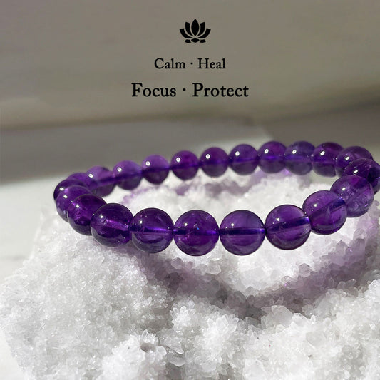 Amethyst Bracelet for Calm, Clarity & Emotional Healing