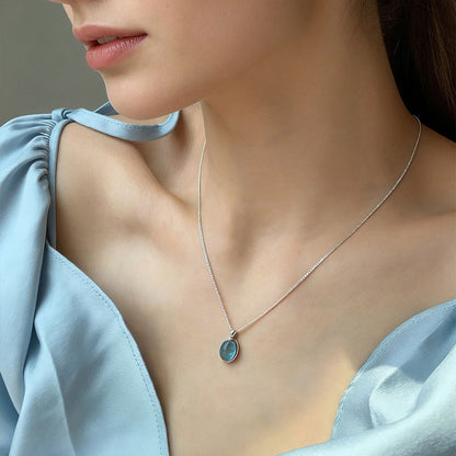 Calm & Clarity Aquamarine Pendant Necklace