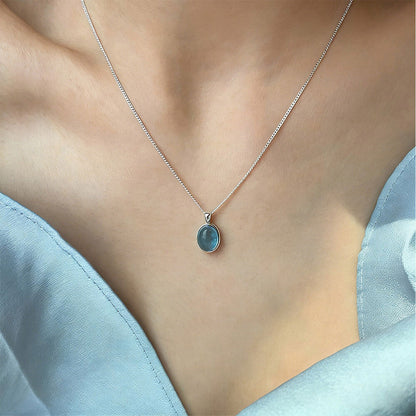 Calm & Clarity Aquamarine Pendant Necklace