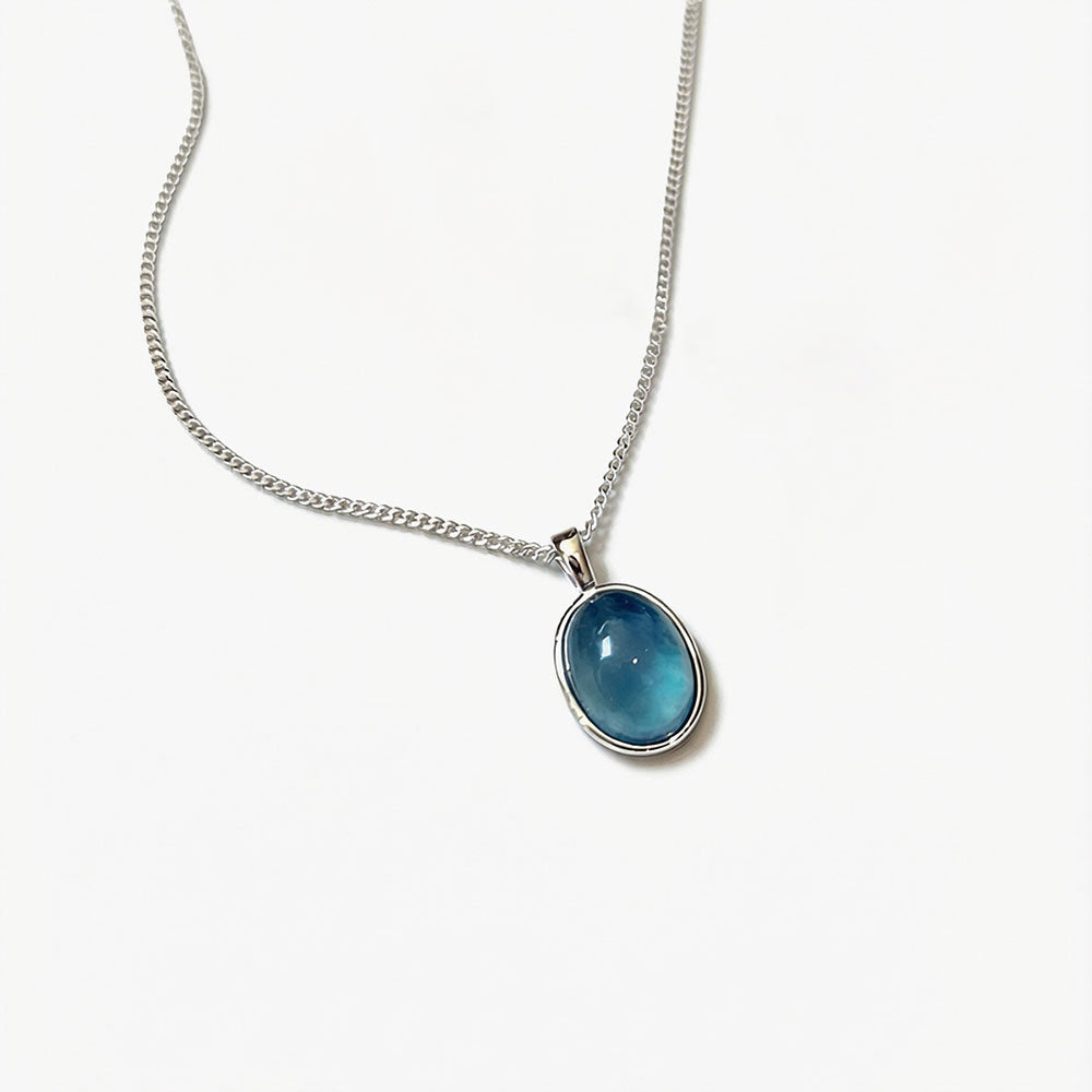 Calm & Clarity Aquamarine Pendant Necklace