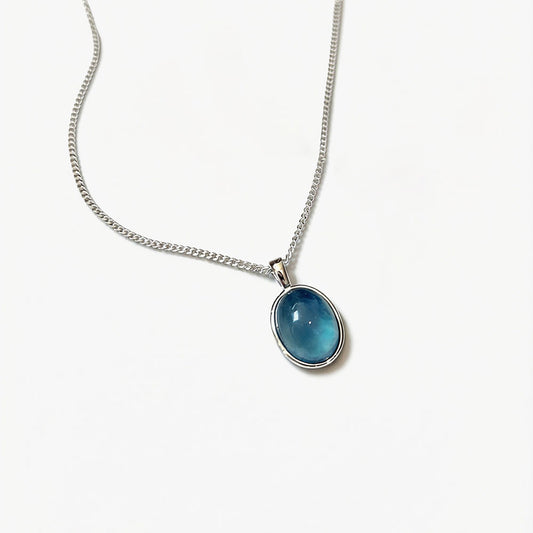 Calm & Clarity Aquamarine Pendant Necklace