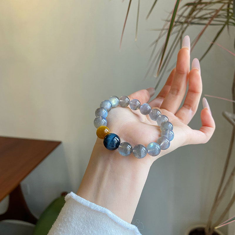 The Guardian’s Balance Crystal Bracelet-Moonstone, Tiger Eyes