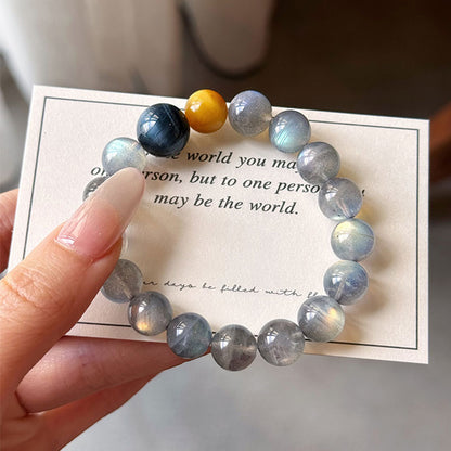 The Guardian’s Balance Crystal Bracelet-Moonstone, Tiger Eyes