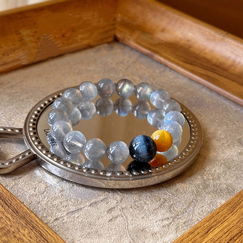 The Guardian’s Balance Crystal Bracelet-Moonstone, Tiger Eyes