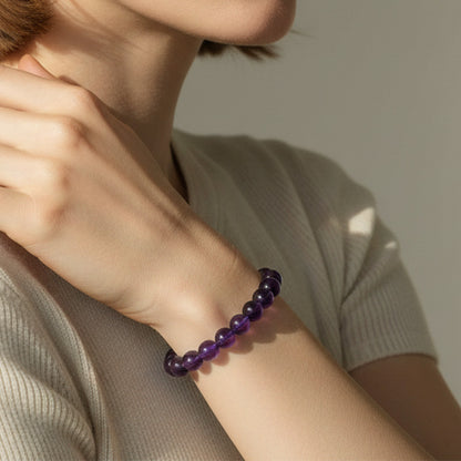 Amethyst Bracelet for Calm, Clarity & Emotional Healing