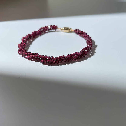 Garnet Bracelet for Confidence, Vitality & Grounding