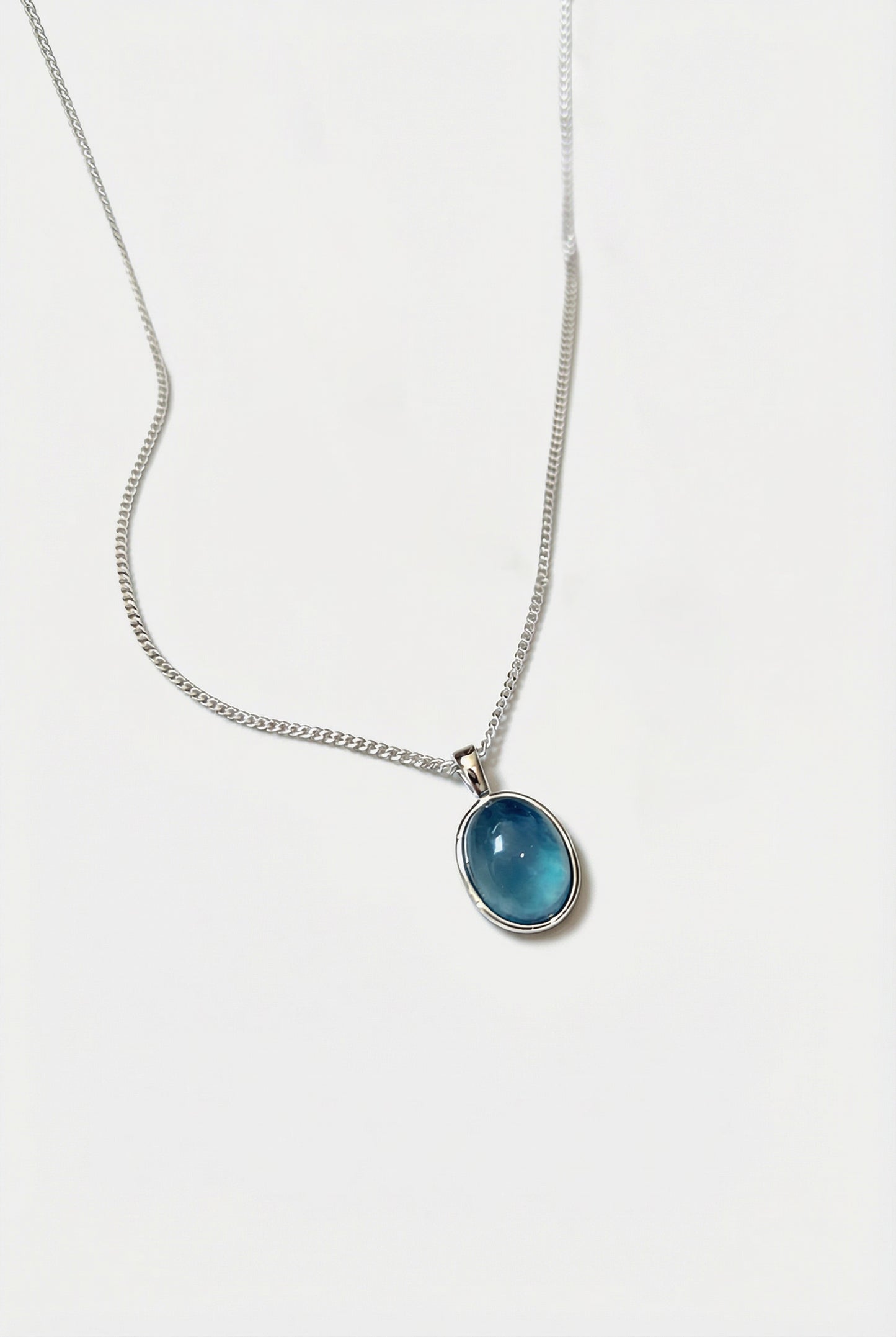 Calm & Clarity Aquamarine Pendant Necklace
