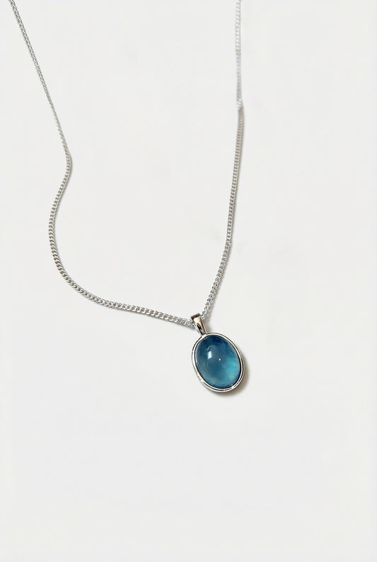 Calm & Clarity Aquamarine Pendant Necklace
