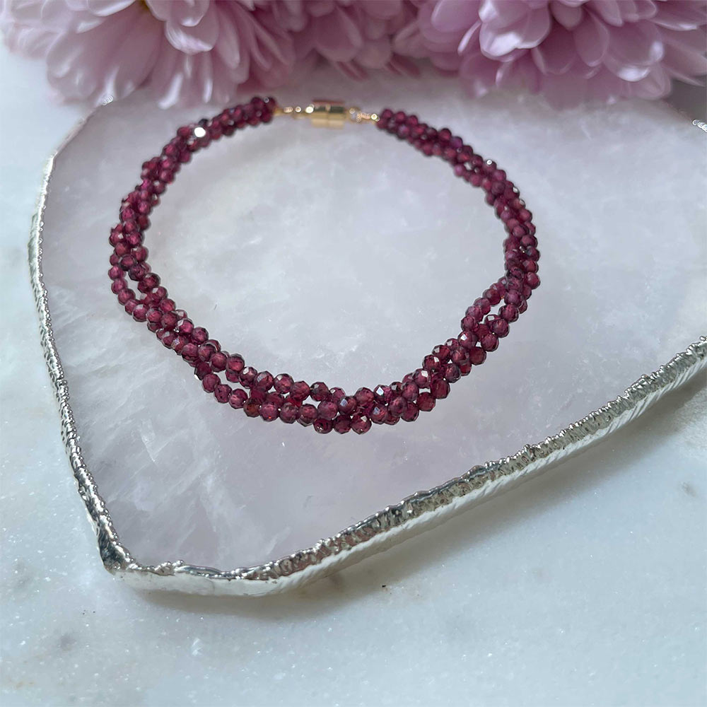 Garnet Bracelet for Confidence, Vitality & Grounding