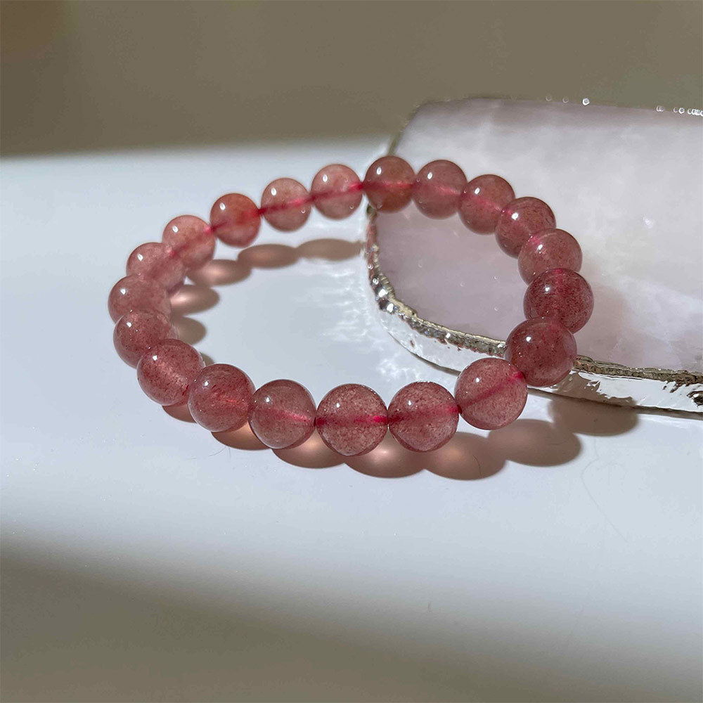 Strawberry Quartz Bracelet for Love, Confidence & Emotional Healing