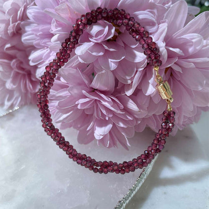 Garnet Bracelet for Confidence, Vitality & Grounding