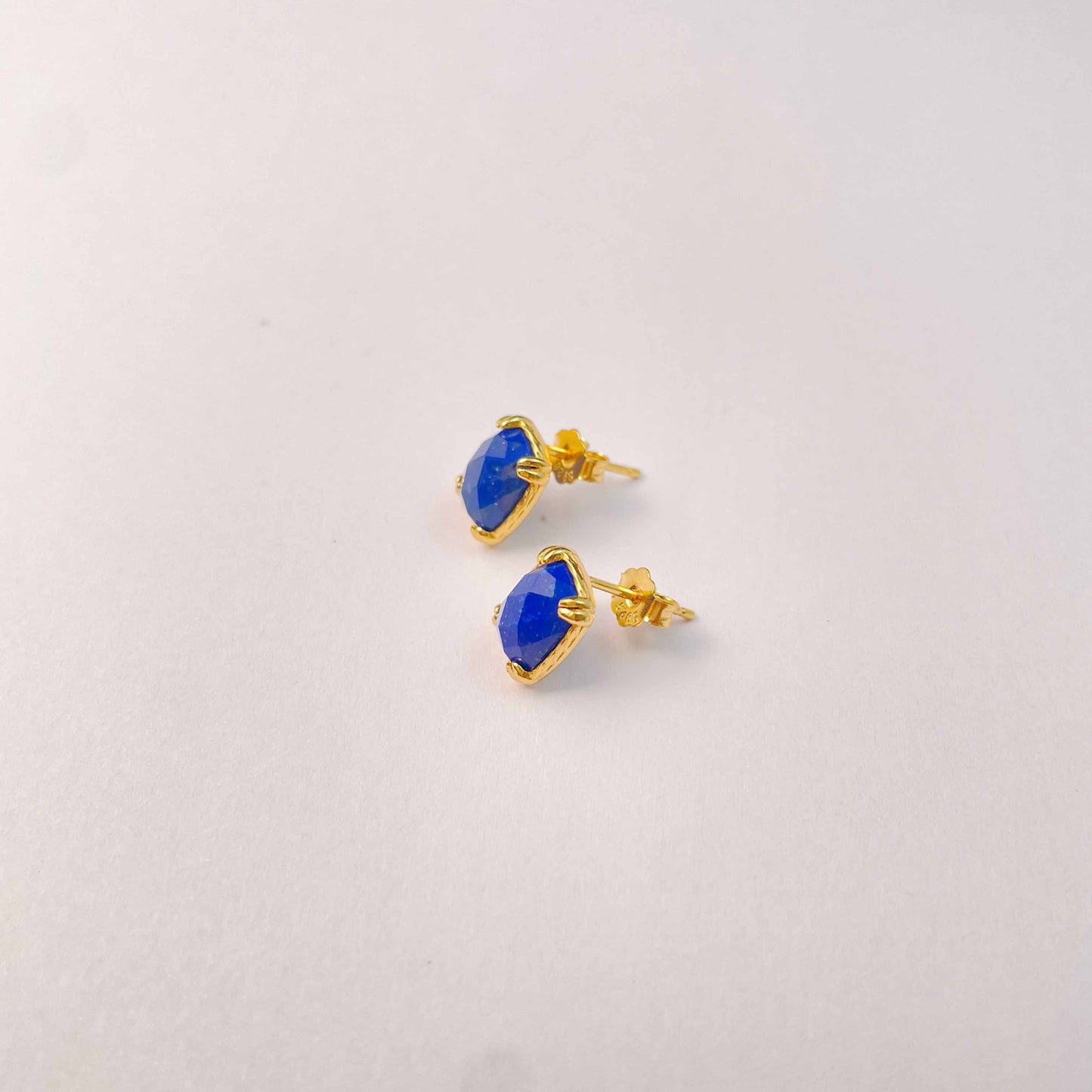 Lapis Lazuli Stud Earrings for Clarity, Confidence & Self-Expression