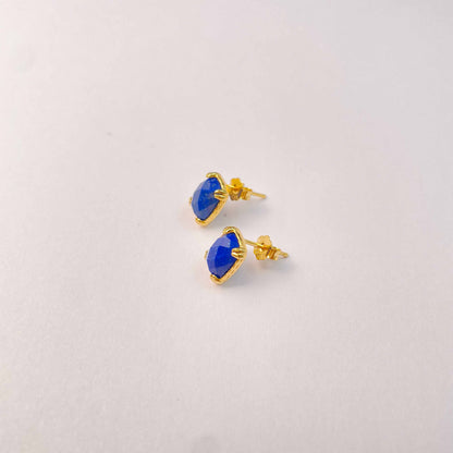 Lapis Lazuli Stud Earrings for Clarity, Confidence & Self-Expression