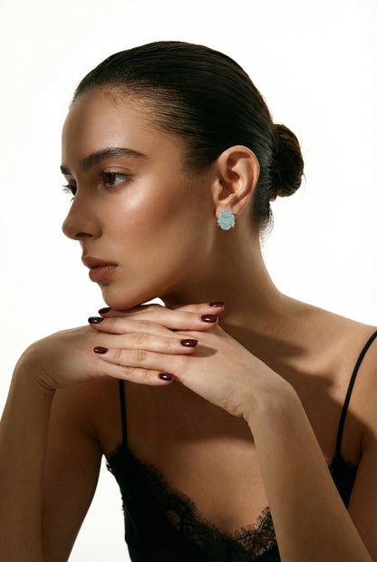 Calm & Clarity Aquamarine Earrings