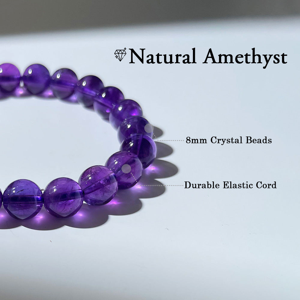 Amethyst Bracelet for Calm, Clarity & Emotional Healing
