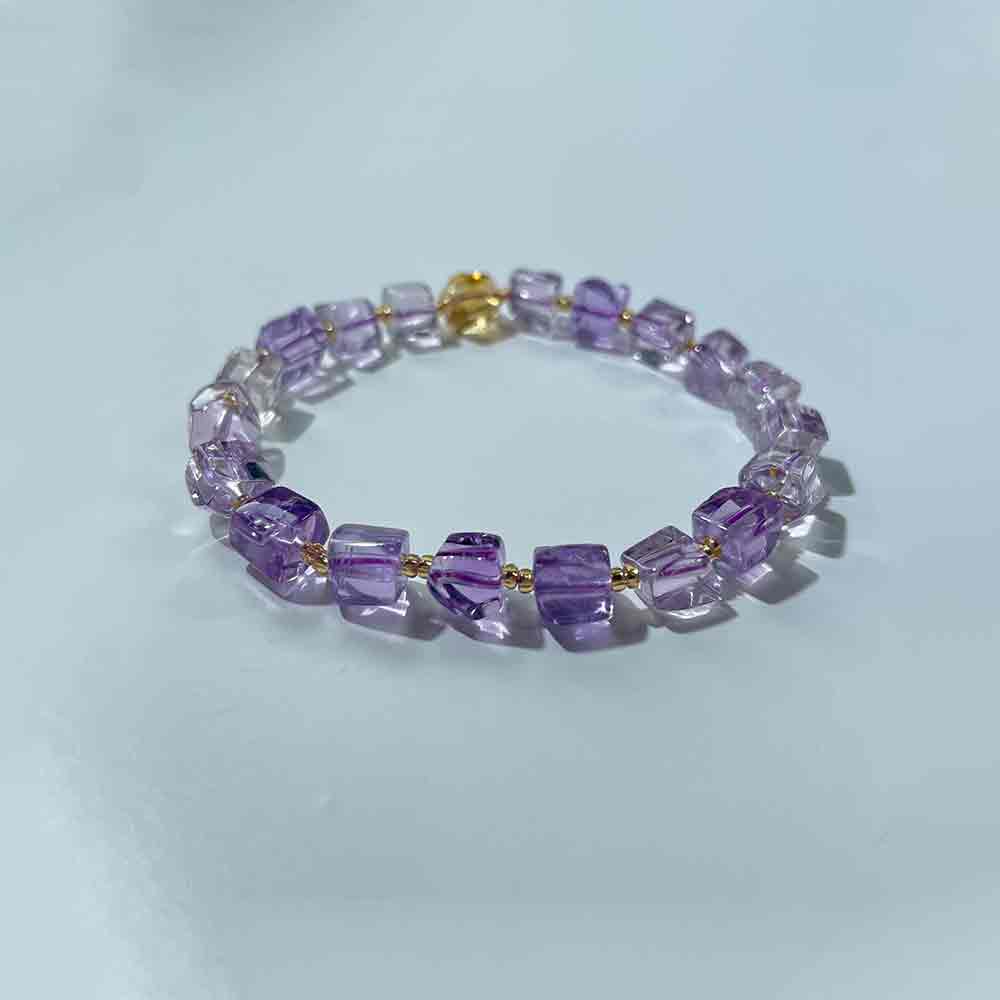 Clear Quartz & Amethyst Bracelet for Clarity, Calm & Inner Balance