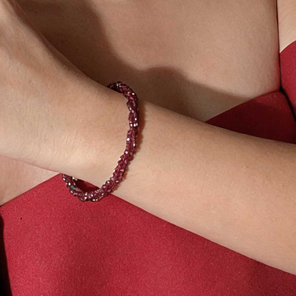 Garnet Bracelet for Confidence, Vitality & Grounding
