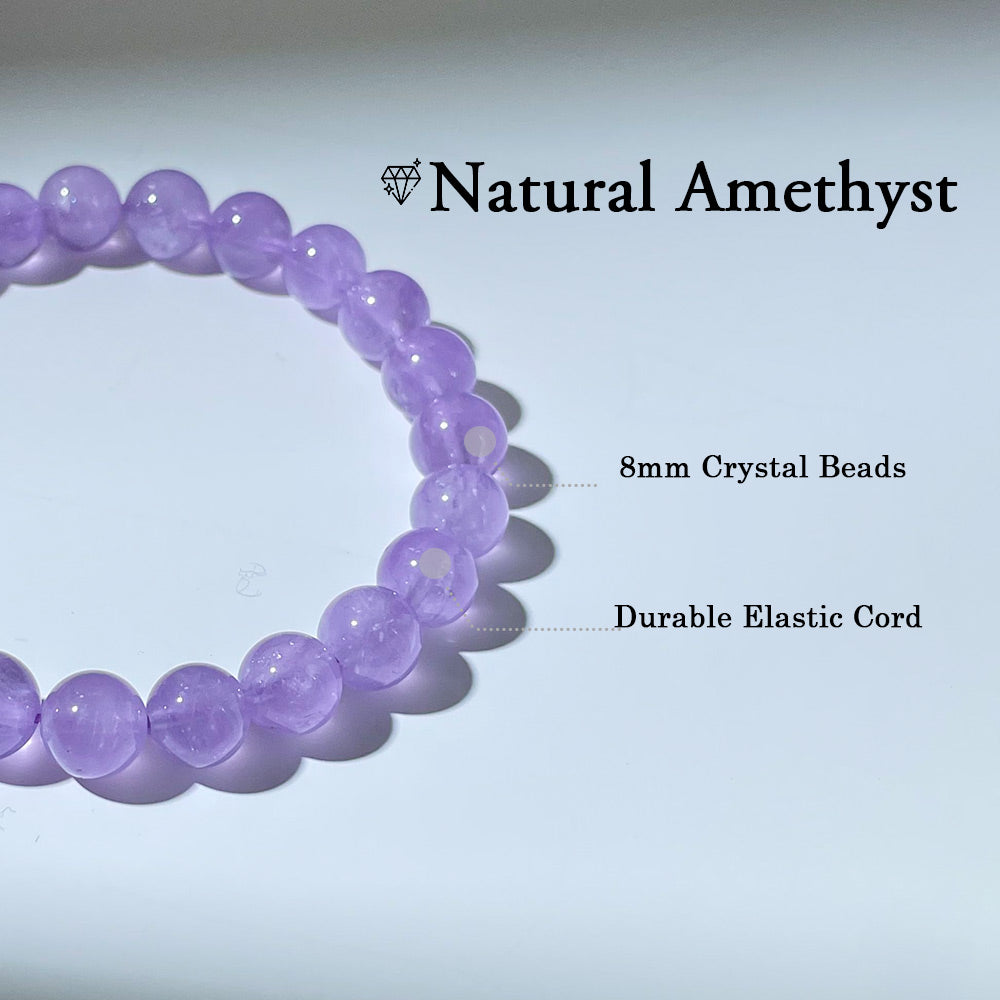 Lavender Amethyst Bracelet for Calm, Balance & Gentle Healing